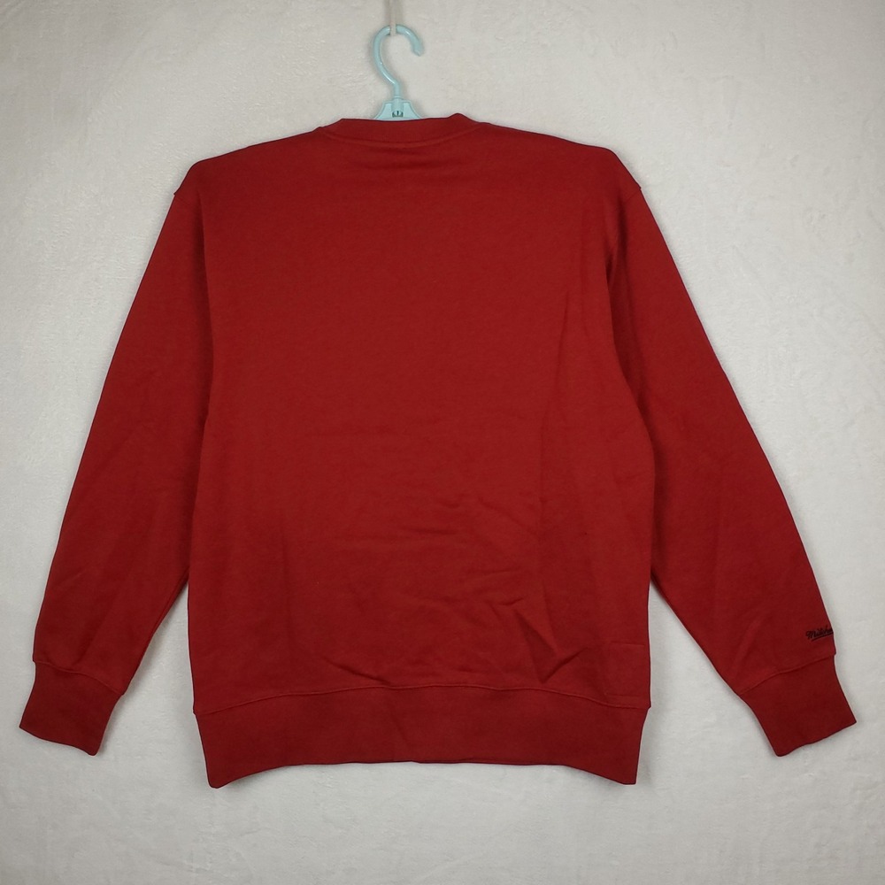 Ohio State Buckeyes Mitchell & Ness NCAA Large Sweatshirt Cut & Sew Logo Red NWT - Picture 7 of 7